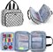 Large Sewing Organizer with 3 Inner Sections (Fold up Easily), Sewing Supply Organizer with Versatile Pockets (No Accessories Included), Polka Dots